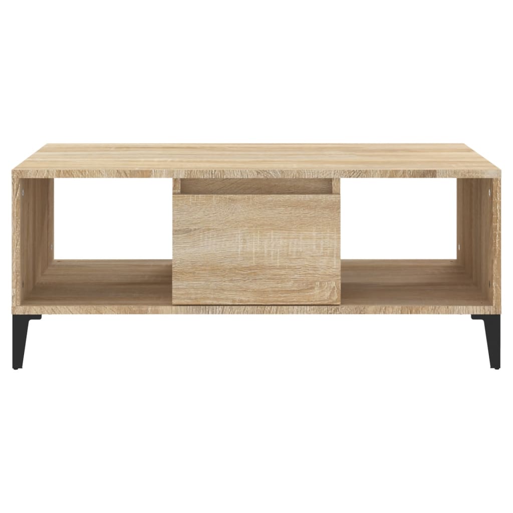 vidaXL Table basse Chêne sonoma 90x50x36,5 cm Bois d'ingénierie