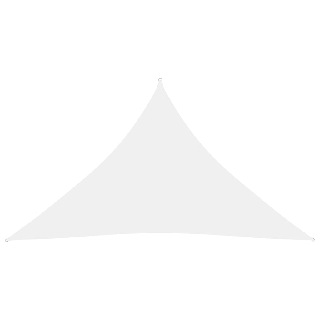 vidaXL Voile de parasol tissu oxford triangulaire 4x4x5,8 m blanc