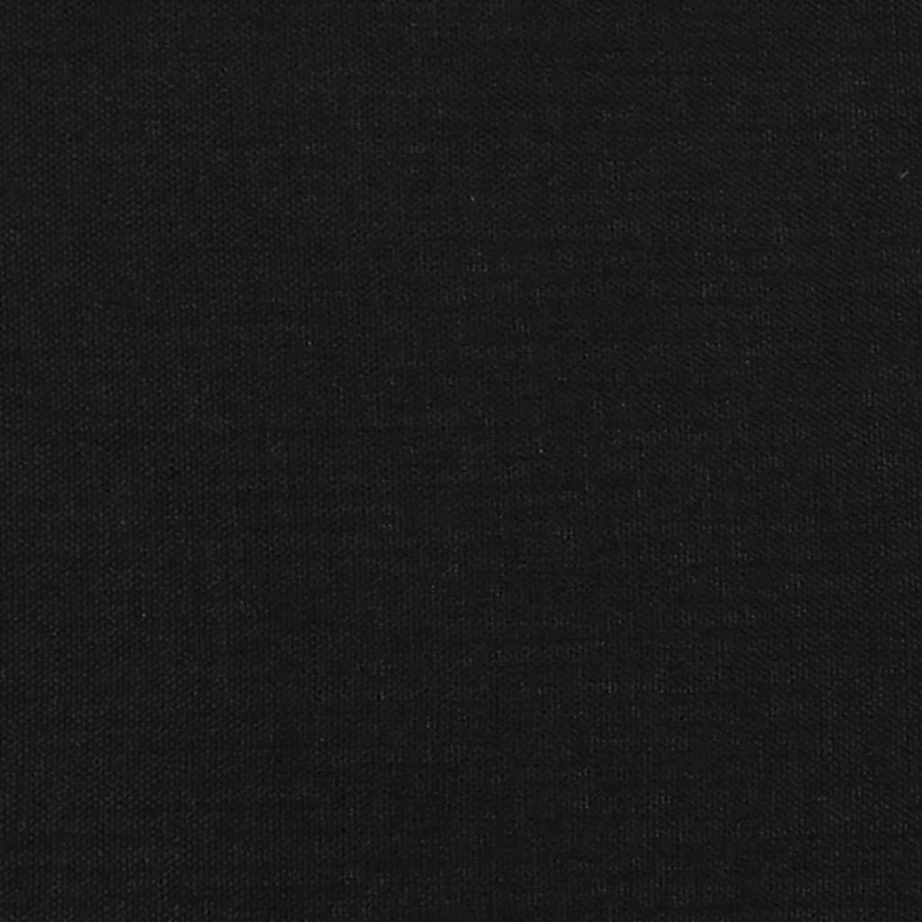 vidaXL Tête de lit avec oreilles Noir 163x16x118/128 cm Tissu