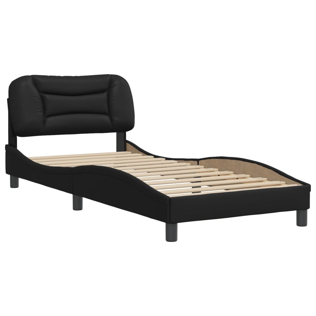 vidaXL Cadre de lit sans matelas noir 80x200 cm similicuir