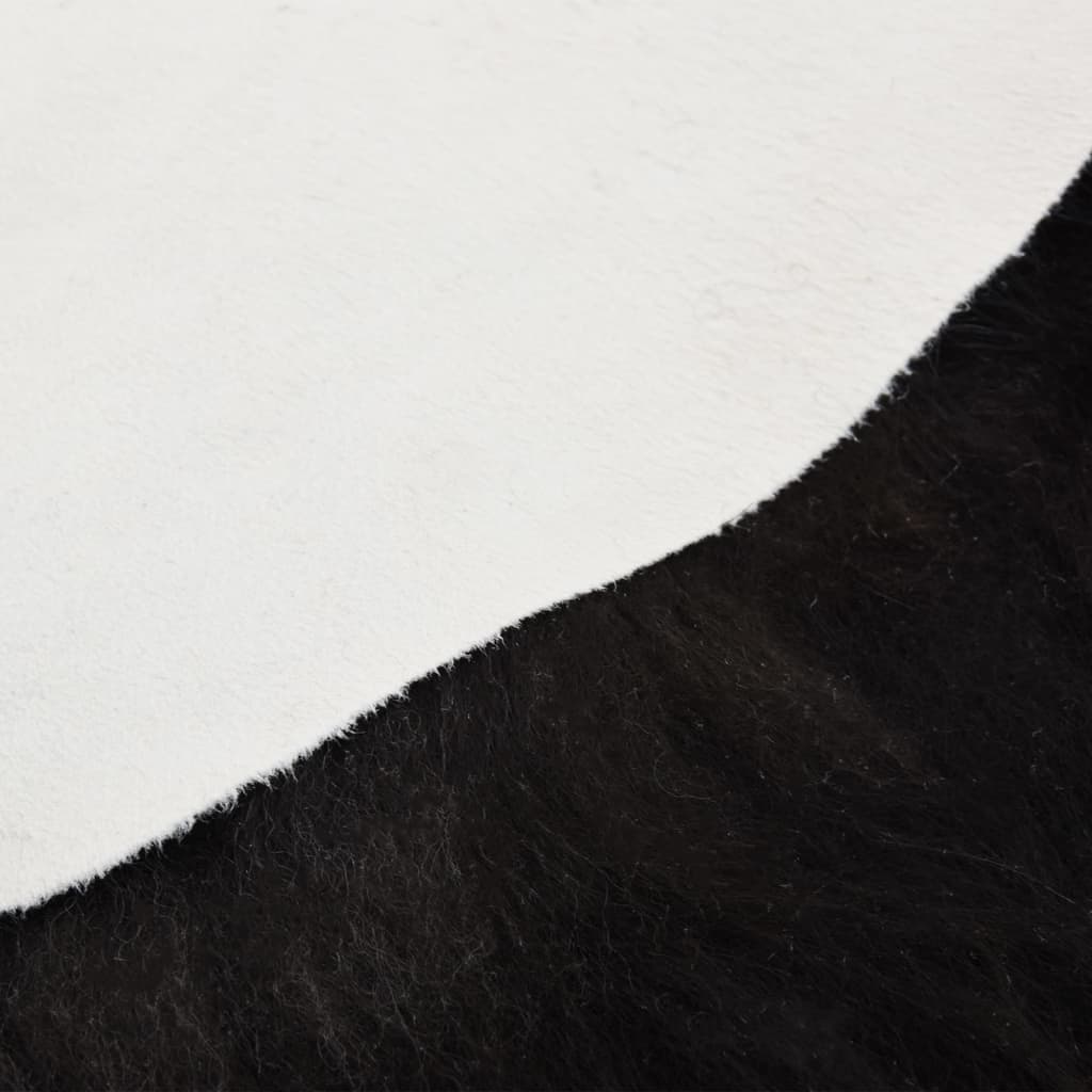 vidaXL Housse de chaise en peau de mouton islandaise Noir 70x110 cm