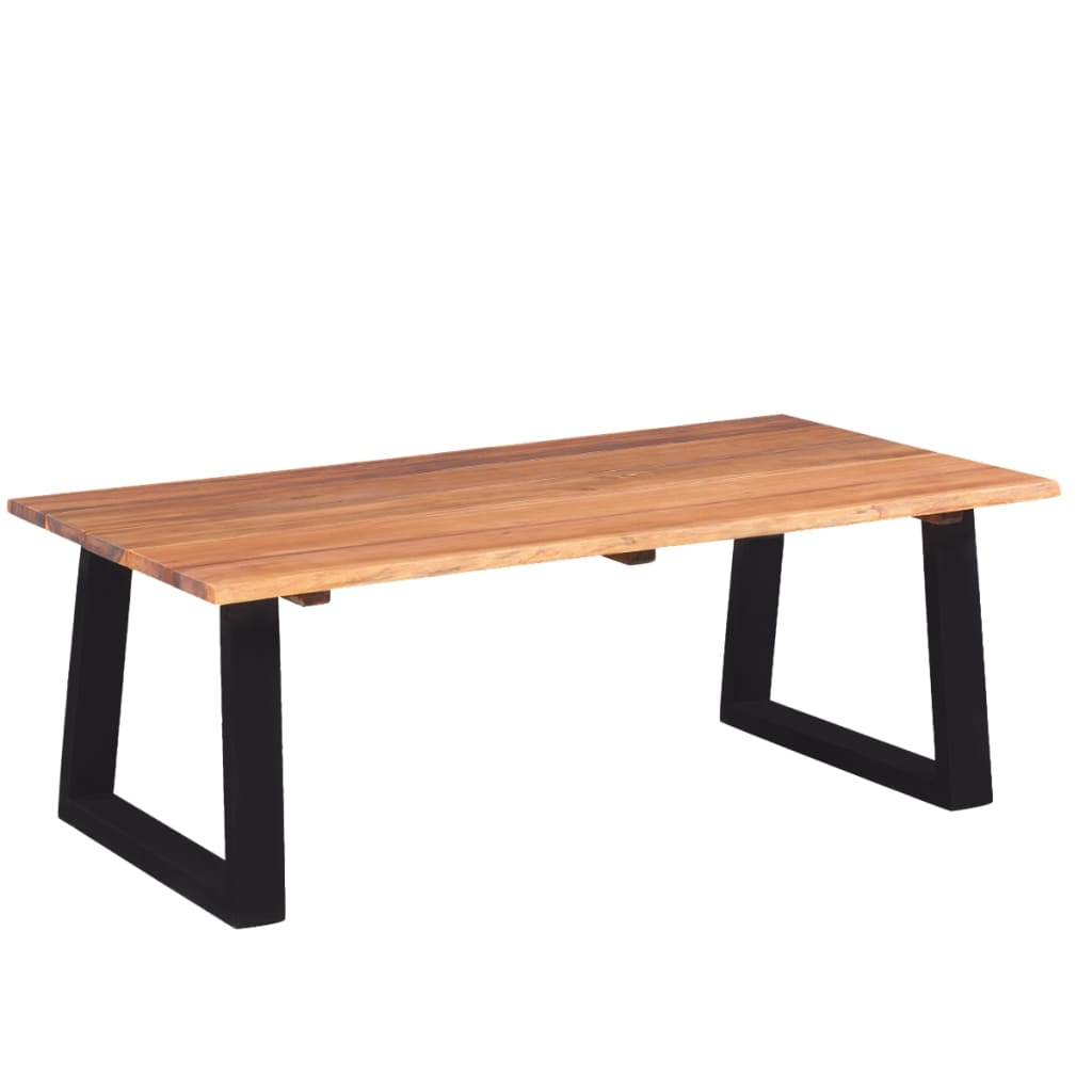 vidaXL Table basse en Bois d'acacia massif 110 x 60 x 40 cm
