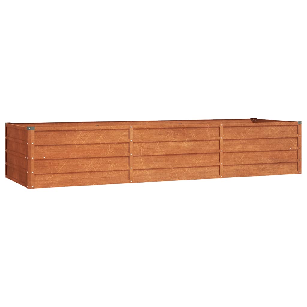 vidaXL Lit surélevé de jardin rouillé 240x80x45 cm acier corten