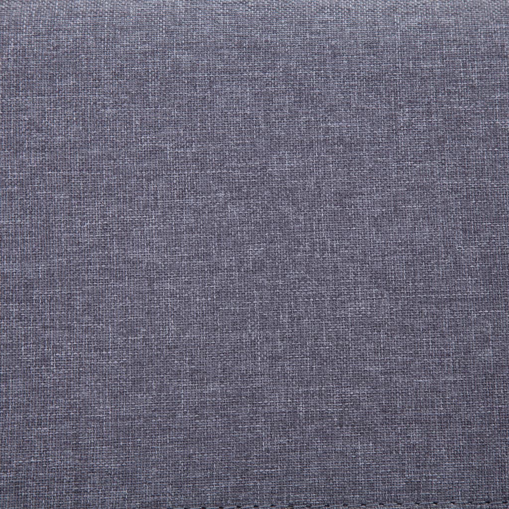 vidaXL Banc avec compartiment de rangement 116 cm Gris clair Polyester