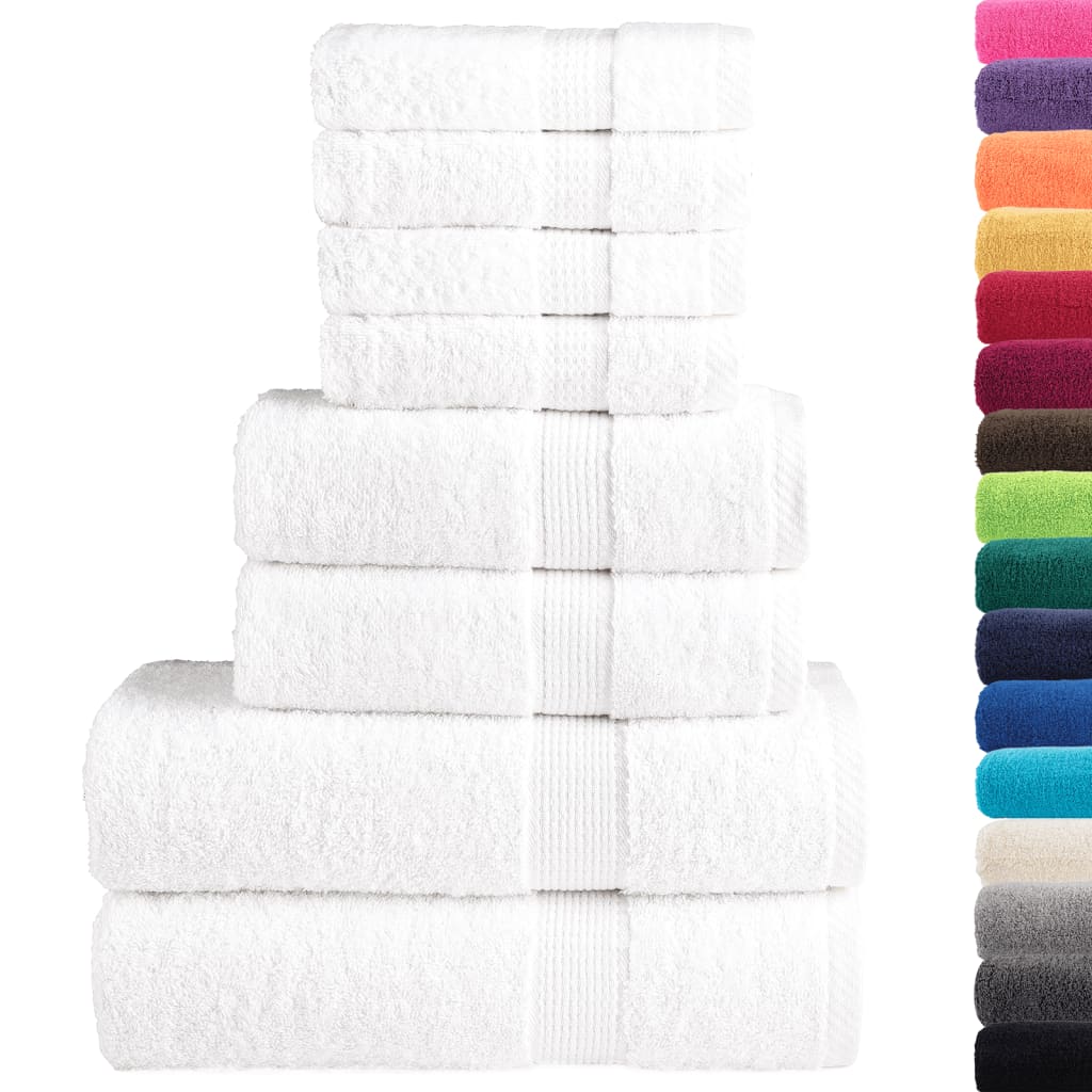 vidaXL Ensemble de serviettes de qualité supérieure 8 pcs 100% coton