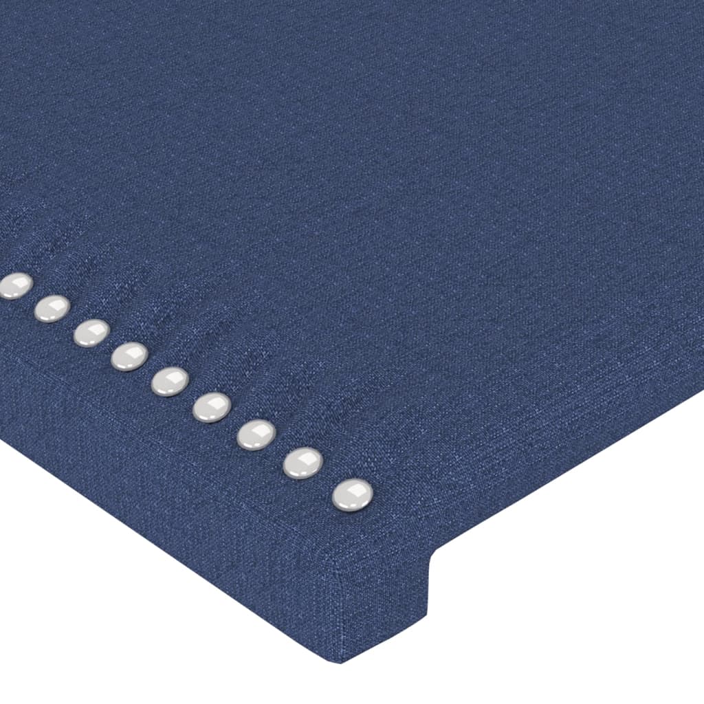 vidaXL Cadre de lit avec tête de lit Bleu 120x200 cm Tissu