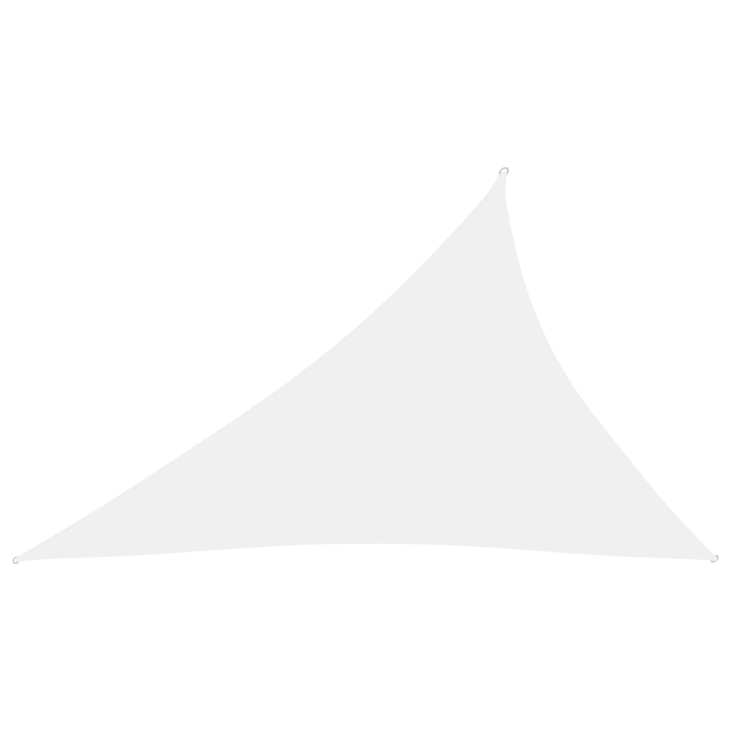 vidaXL Voile de parasol tissu oxford triangulaire 4x5x6,4 m blanc