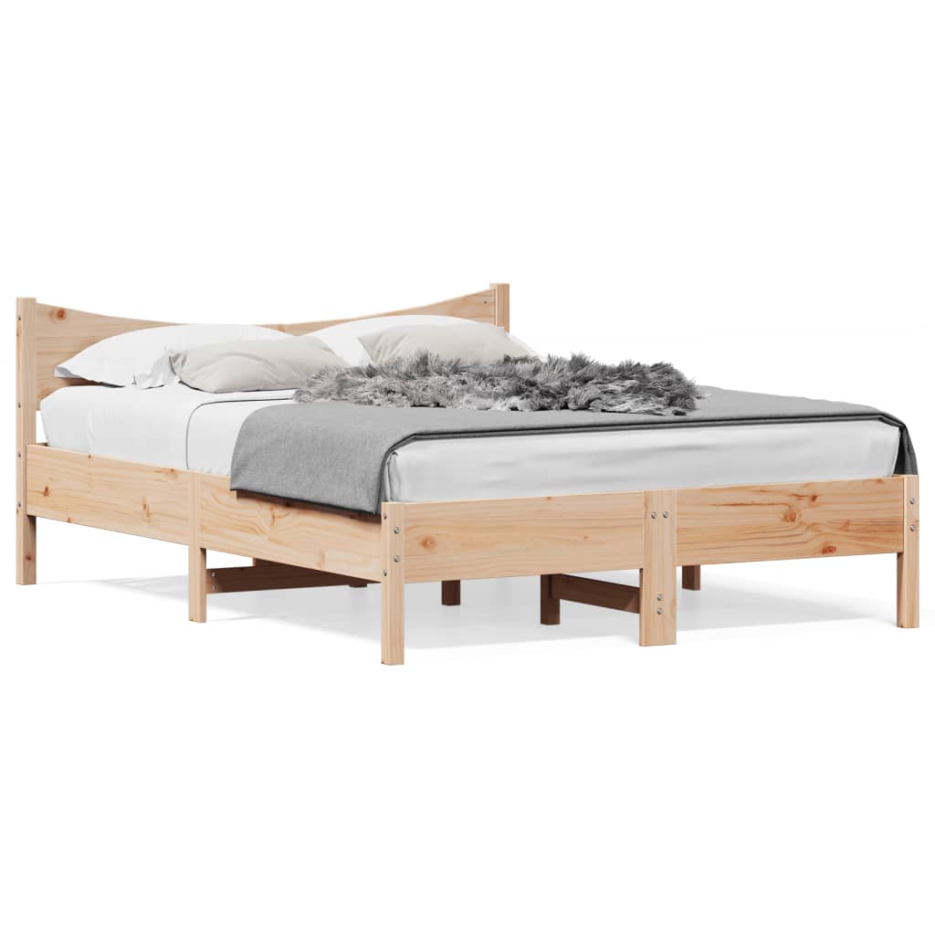 vidaXL Cadre de lit sans matelas 120x200 cm bois de pin massif