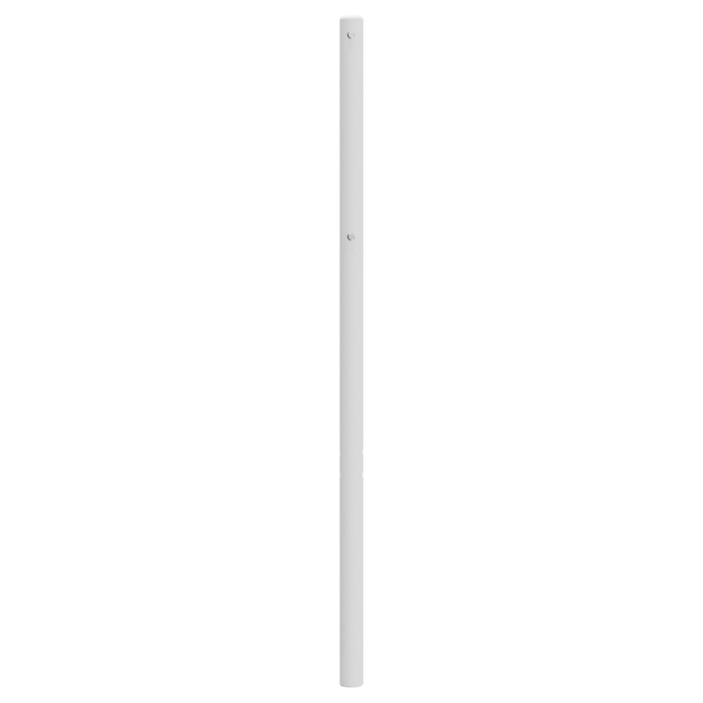 vidaXL Tête de lit métal blanc 180 cm