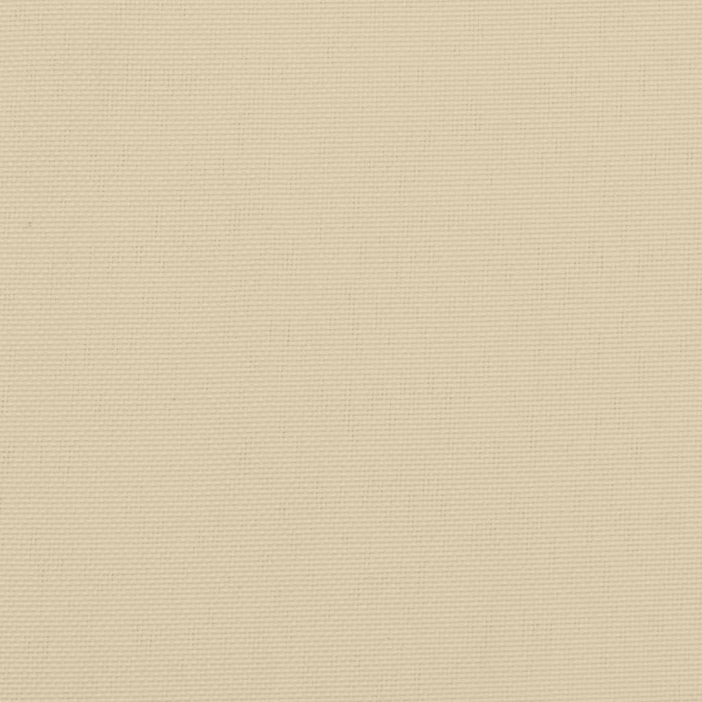 vidaXL Coussins de banc jardin lot de 2 beige 200x50x7 cm tissu Oxford