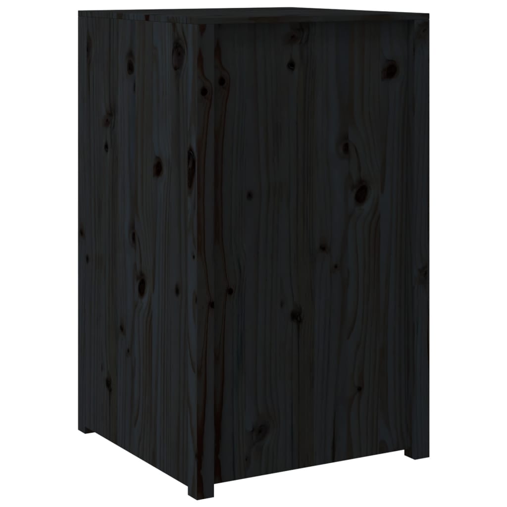 vidaXL Armoire de cuisine d'extérieur noir 55x55x92 cm bois pin massif
