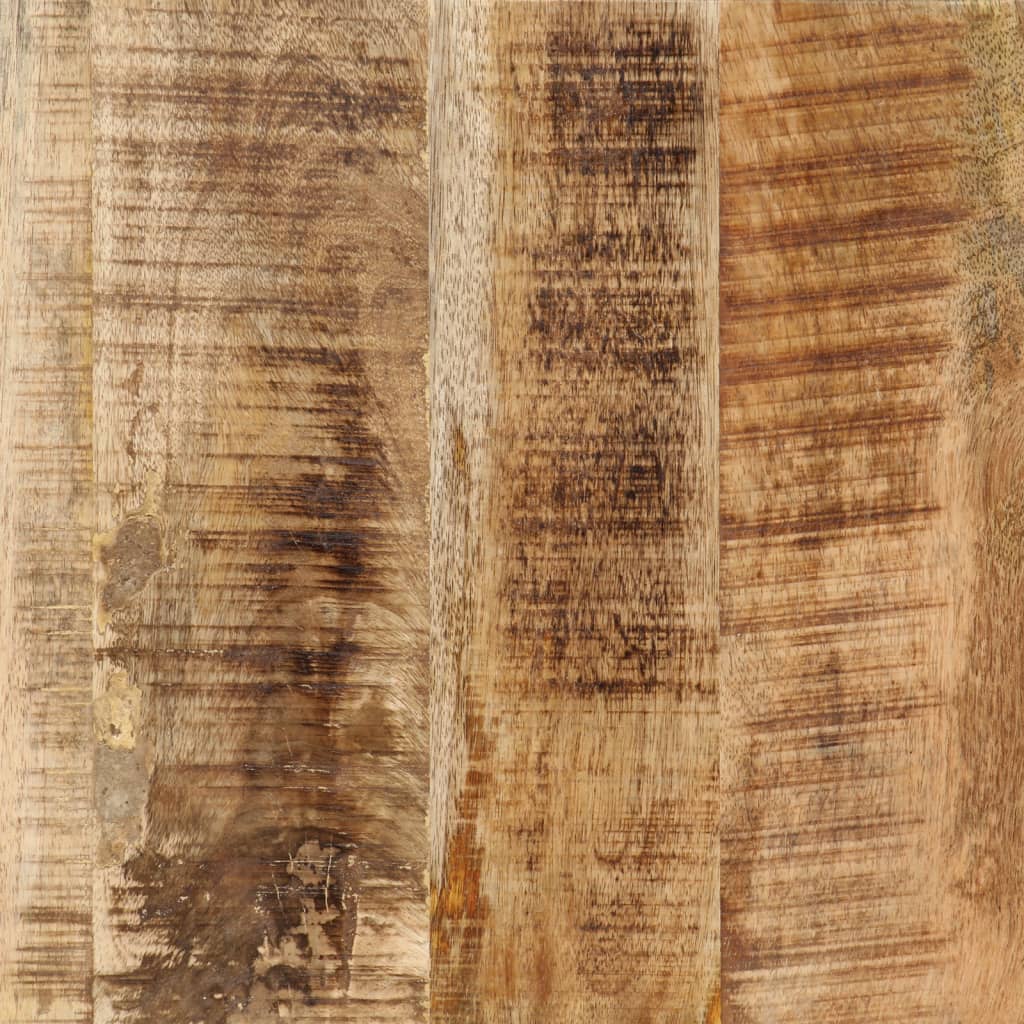 vidaXL Coiffeuse 105x35x75 cm bois de manguier massif brut et fer