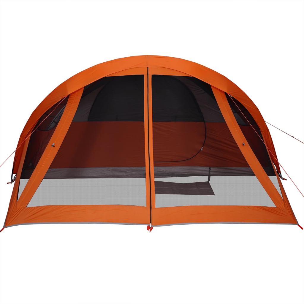 vidaXL Tente de cabine familiale 6 personnes gris orange imperméable