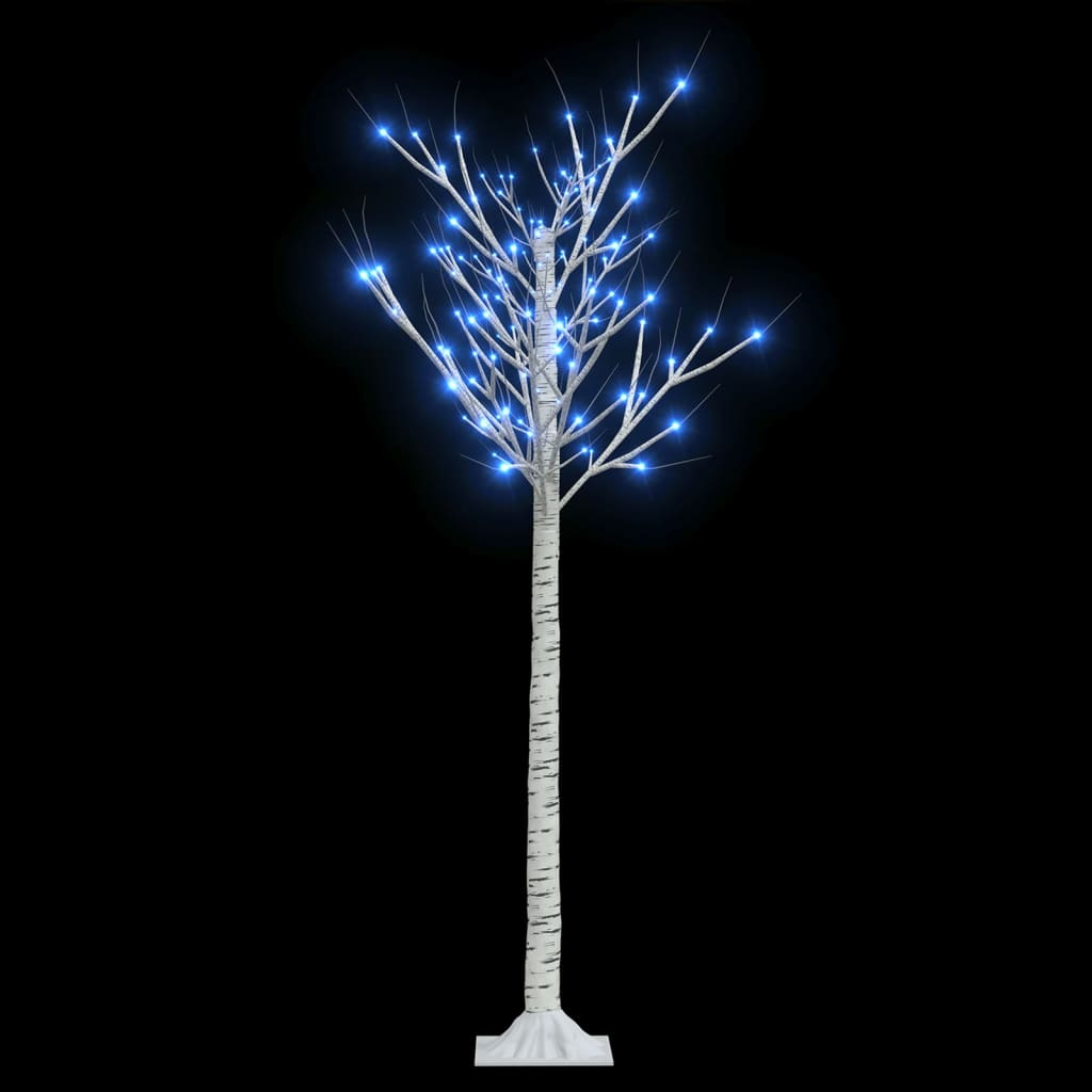 vidaXL Sapin de Noël 140 LED bleues Saule 1,5 m Int/Ext
