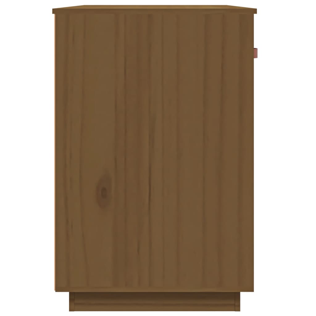 vidaXL Bureau Marron miel 95x50x75 cm Bois massif de pin