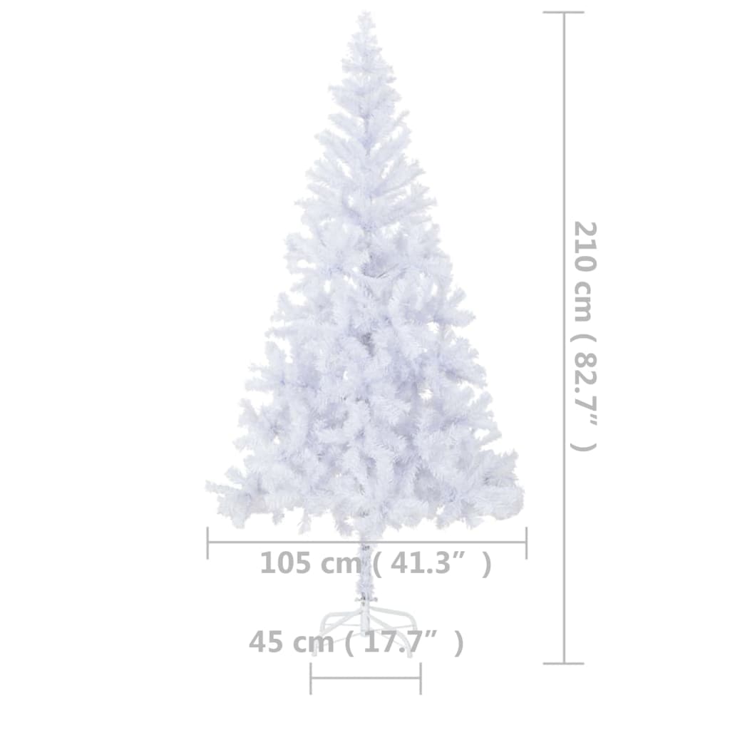 vidaXL Arbre de Noël artificiel pré-éclairé 210 cm 910 branches