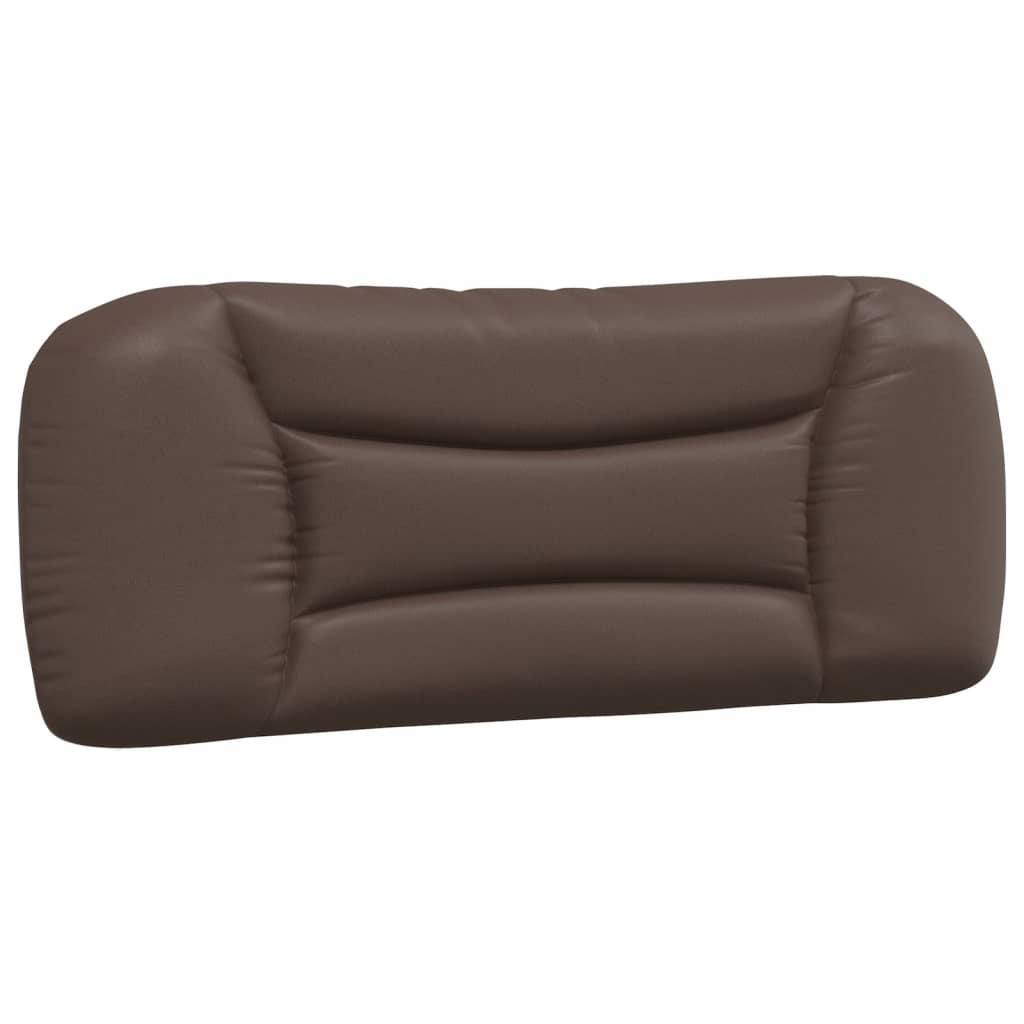 vidaXL Coussin de tête de lit marron 100 cm similicuir