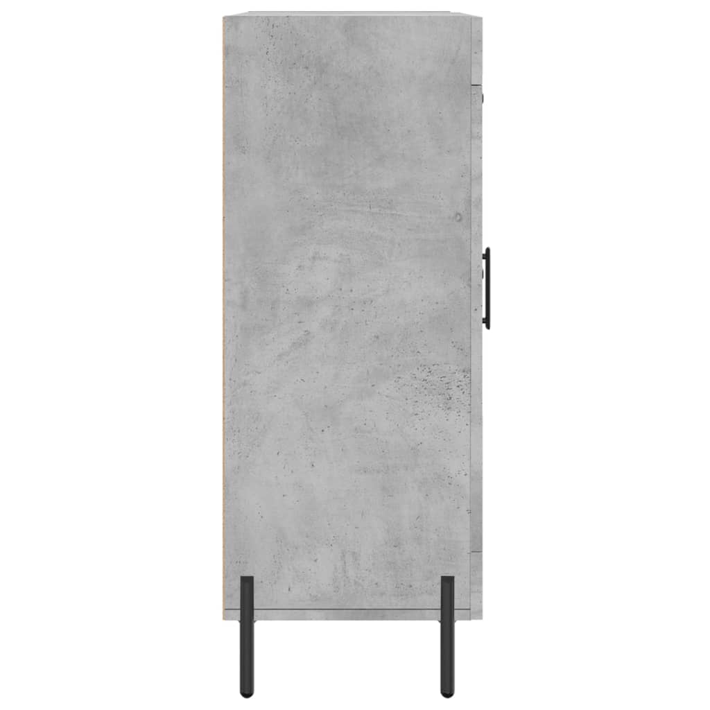 vidaXL Buffet gris béton 69,5x34x90 cm bois d'ingénierie