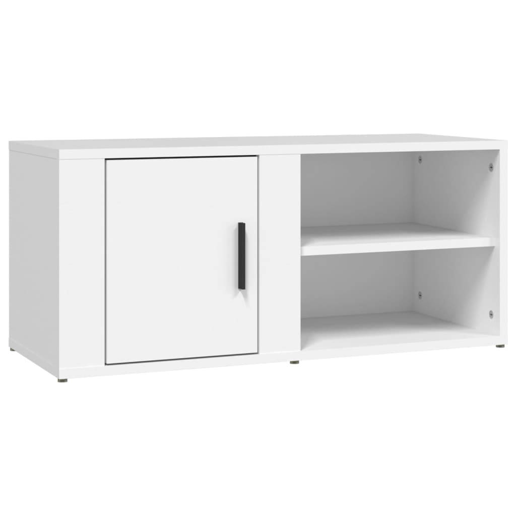 vidaXL Meubles TV 2 pcs Blanc 80x31,5x36 cm Bois d'ingénierie