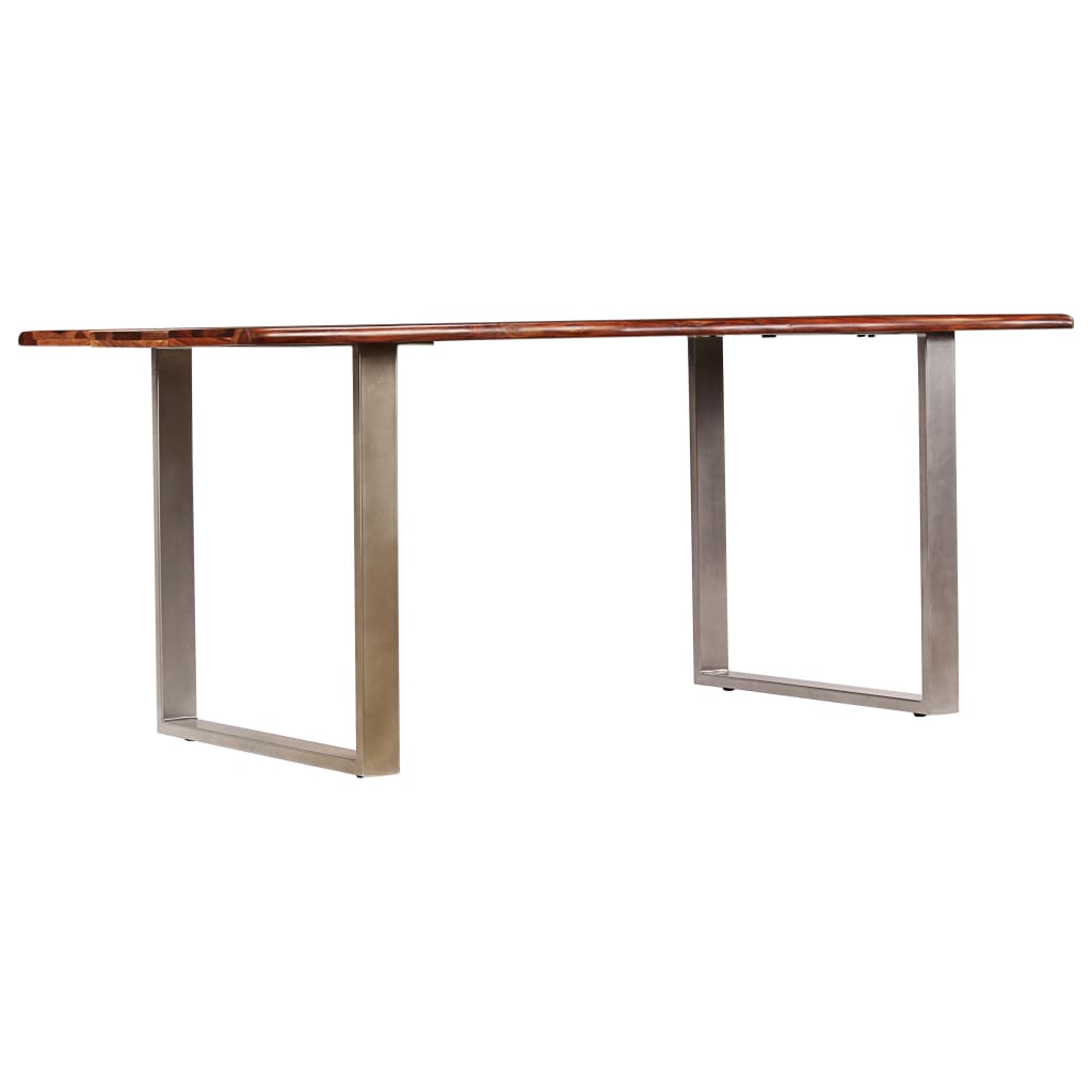 vidaXL Table de salle à manger Bois massif de Sesham 180x90x76 cm