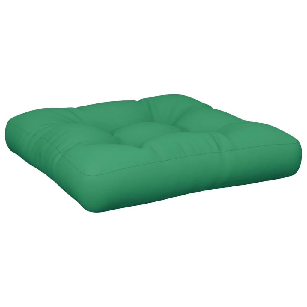 vidaXL Coussins de palette lot de 2 vert tissu