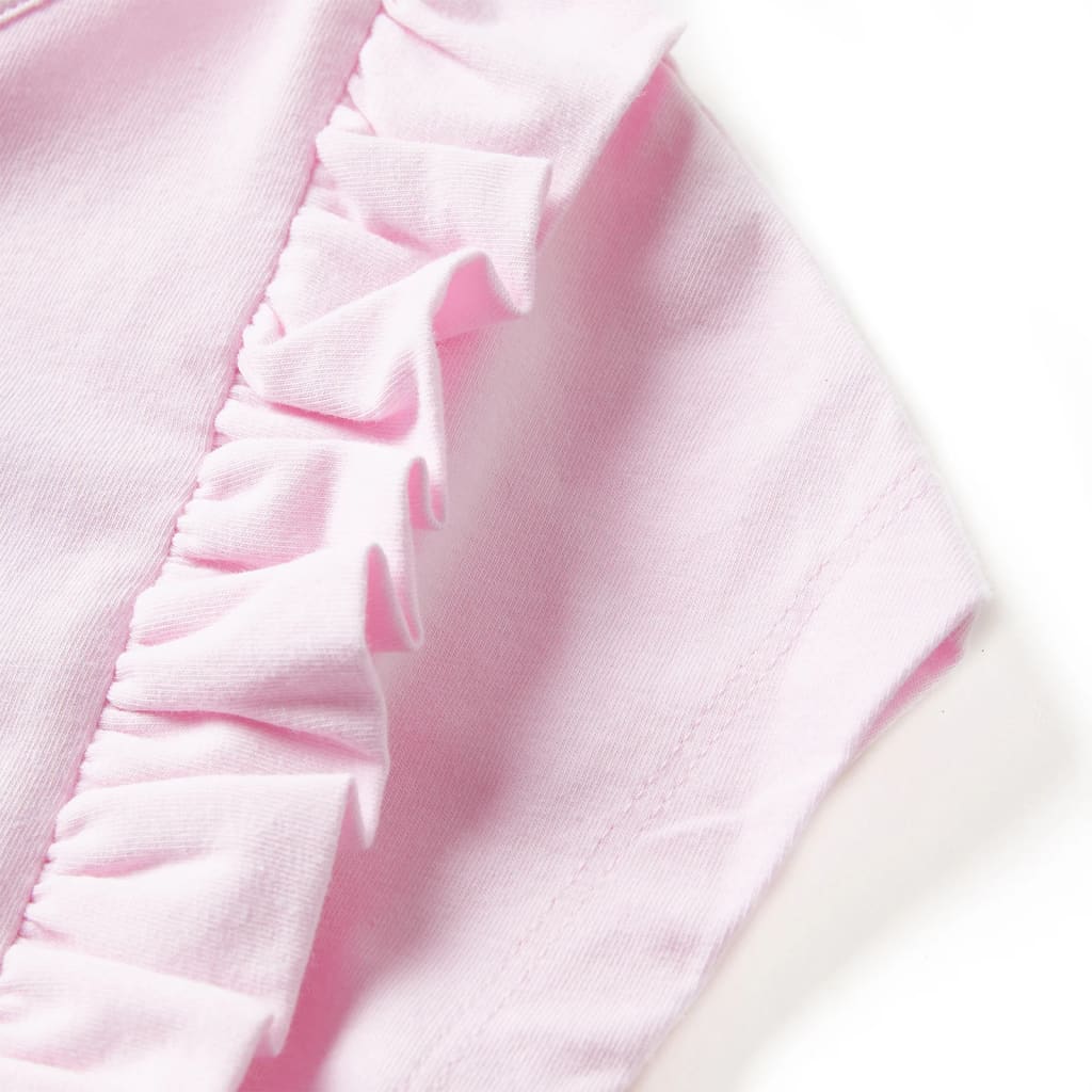 Robe pour filles volants rose clair 92