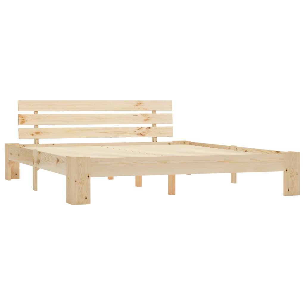 vidaXL Cadre de lit sans matelas 160x200 cm bois massif de pin