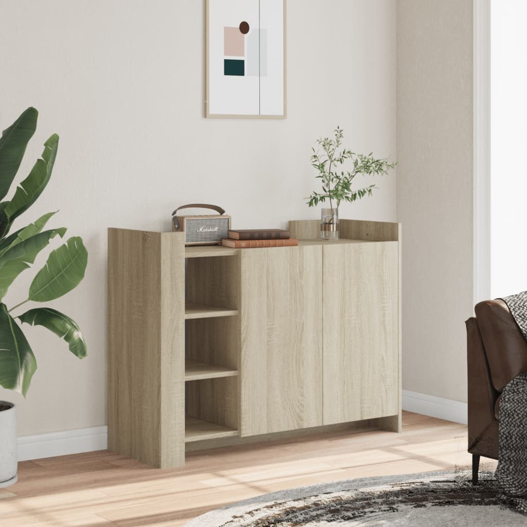 vidaXL Buffet chêne sonoma 100x35x75 cm bois d'ingénierie