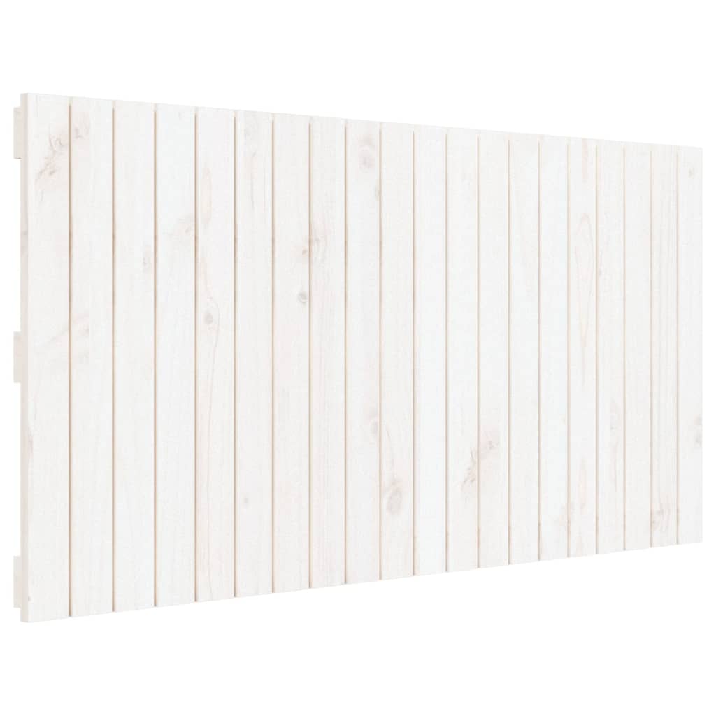 vidaXL Tête de lit murale Blanc 127,5x3x60 cm Bois massif de pin