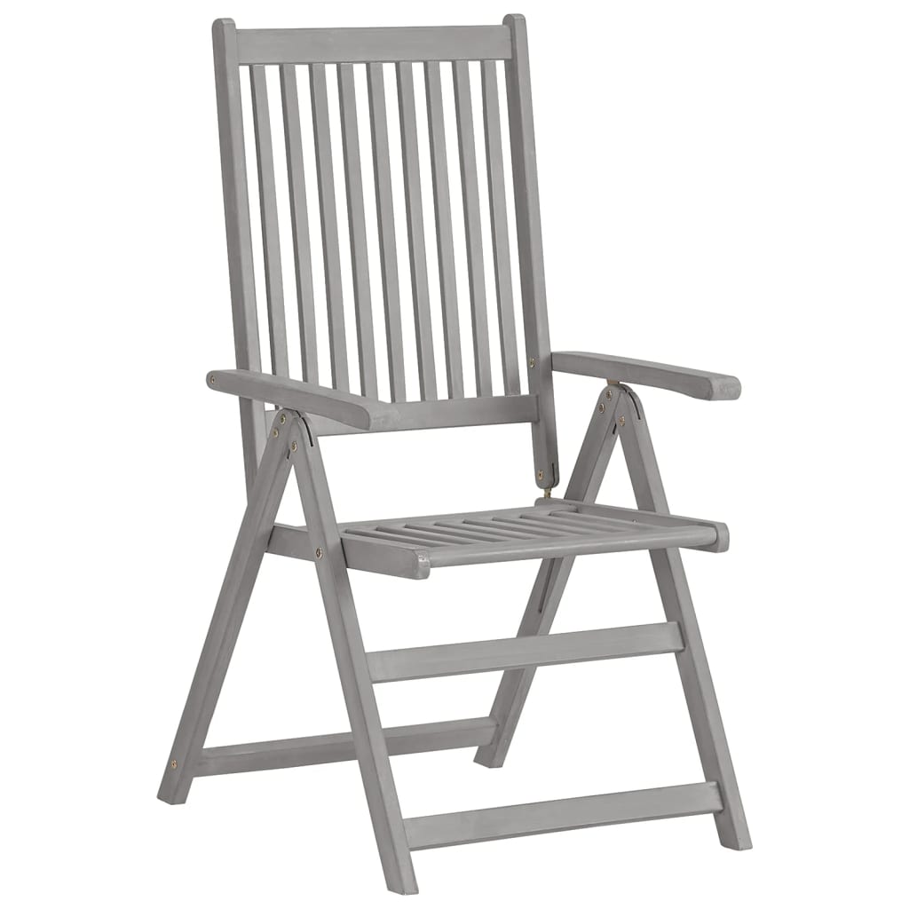 vidaXL Chaises inclinables de jardin lot de 6 et coussins bois acacia