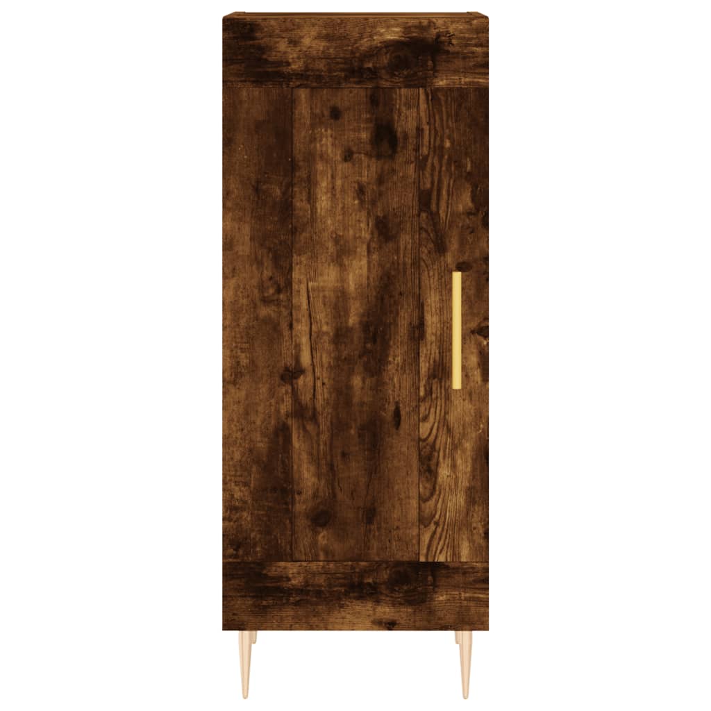 vidaXL Buffet Chêne fumé 34,5x34x90 cm Bois d'ingénierie