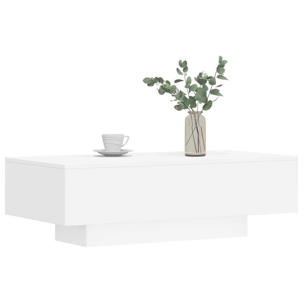 vidaXL Table basse blanc 100x49,5x31 cm bois d'ingénierie