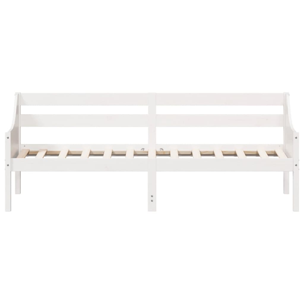 vidaXL Lit de jour sans matelas blanc 90x200 cm bois de pin massif