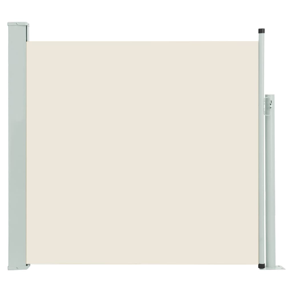 vidaXL Auvent latéral rétractable de patio 100x500 cm Crème