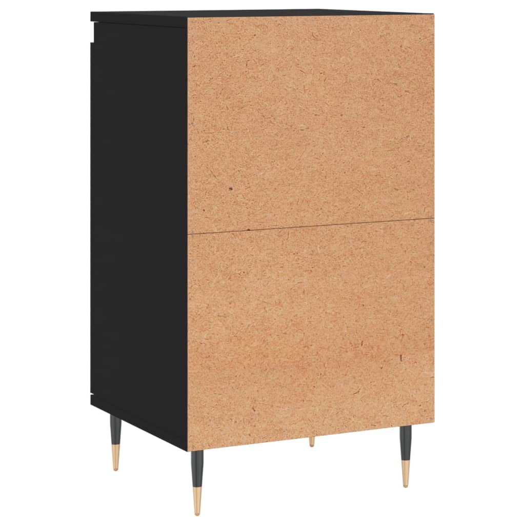 vidaXL Buffet noir 40x35x70 cm bois d’ingénierie