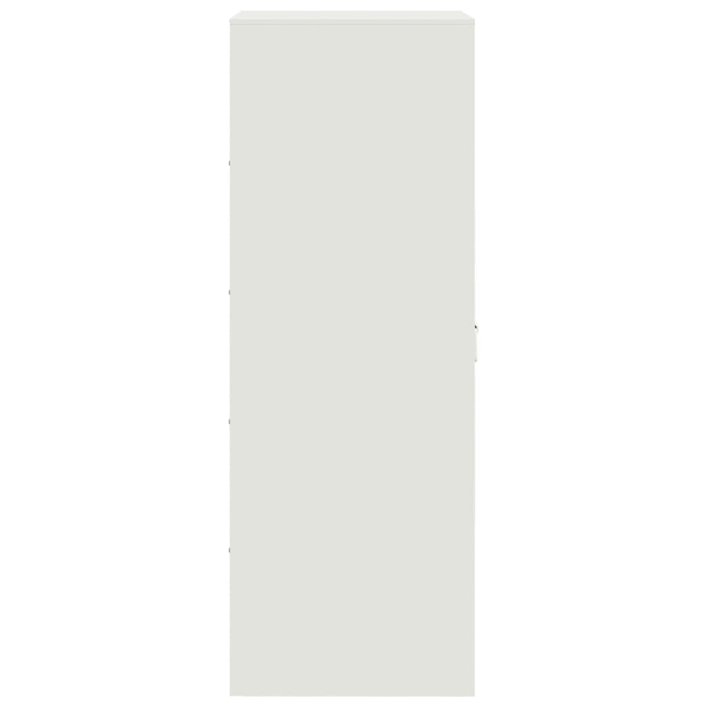 vidaXL Buffet blanc 34,5x39x107 cm acier