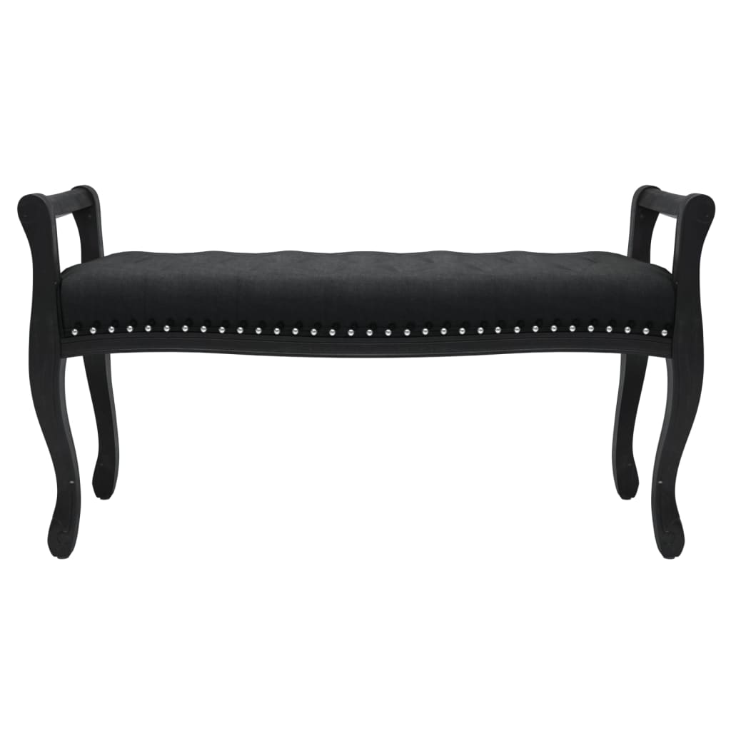 vidaXL Banc Noir 110x45x60 cm Velours