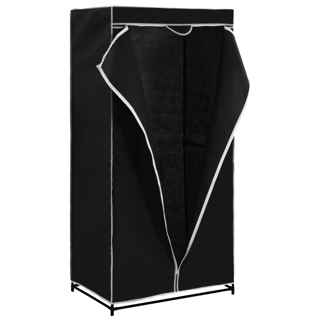 vidaXL 2 pcs Garde-robes Noir 75x50x160 cm