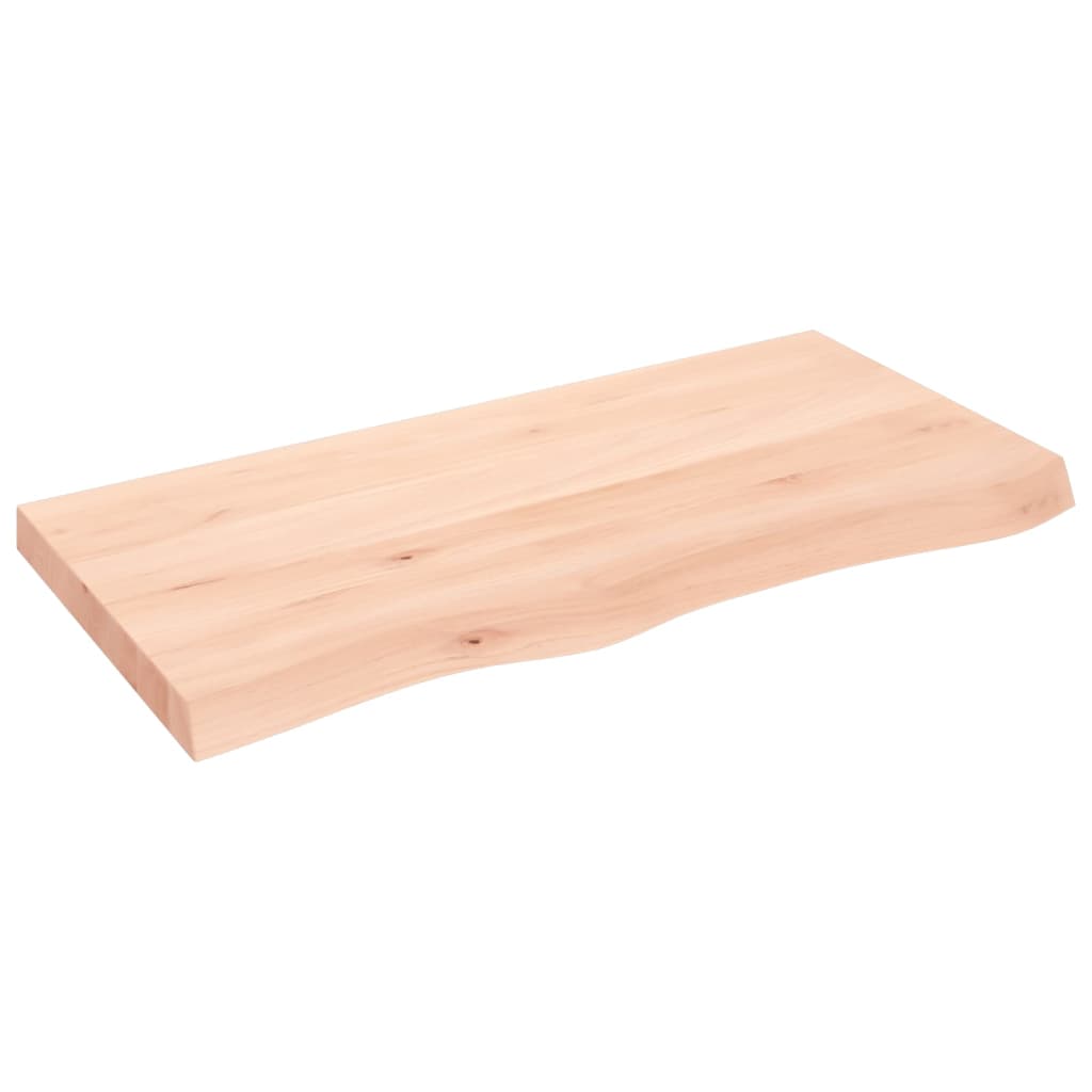 vidaXL Dessus de table 100x50x(2-6) cm bois de chêne massif non traité