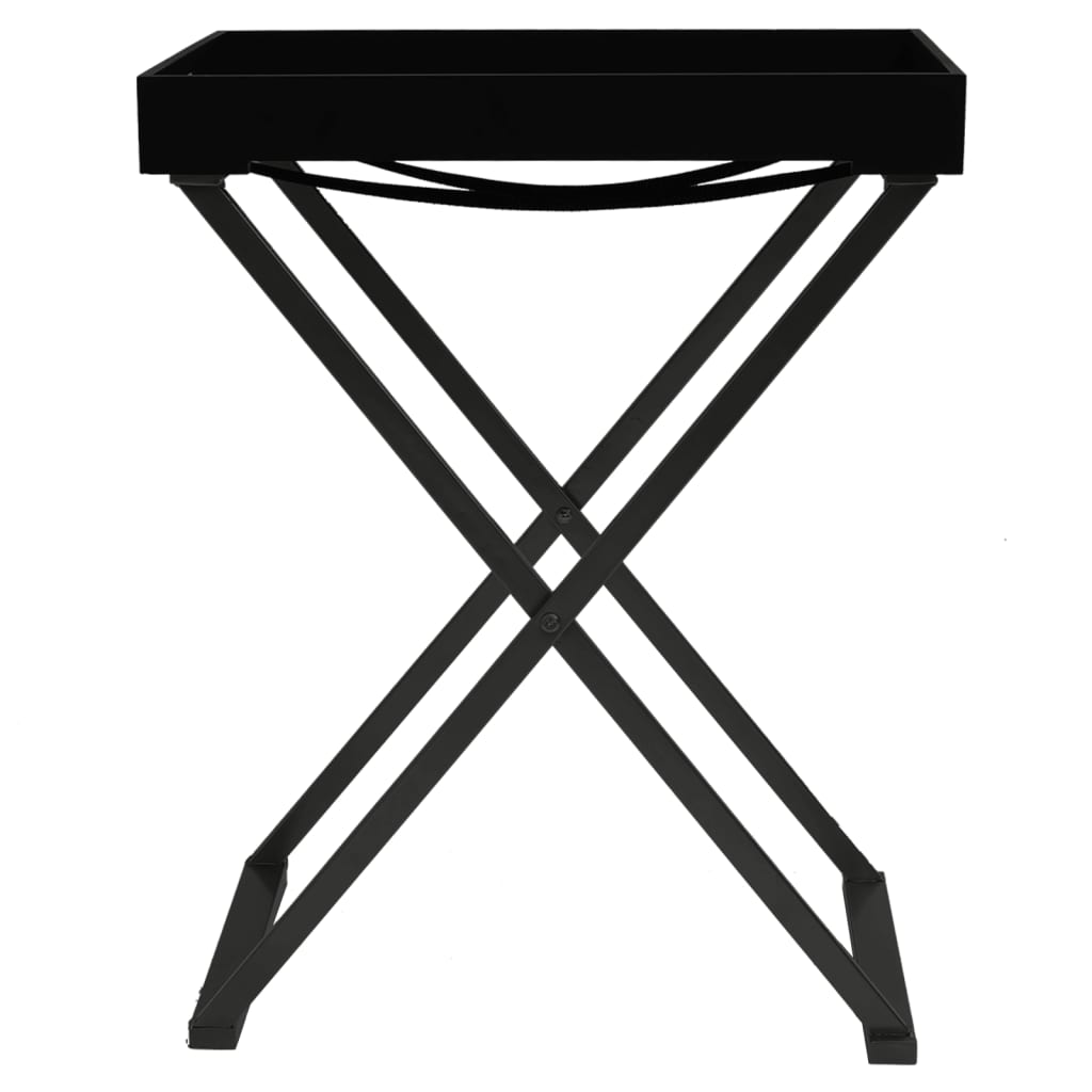 vidaXL Table pliable Noir 48x34x61 cm MDF