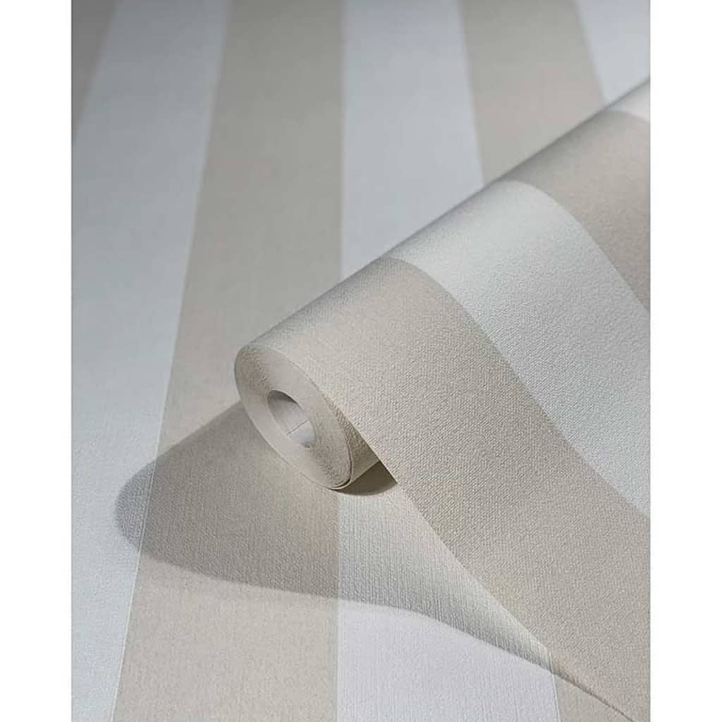 Noordwand Papier peint Topchic Stripes Beige et blanc