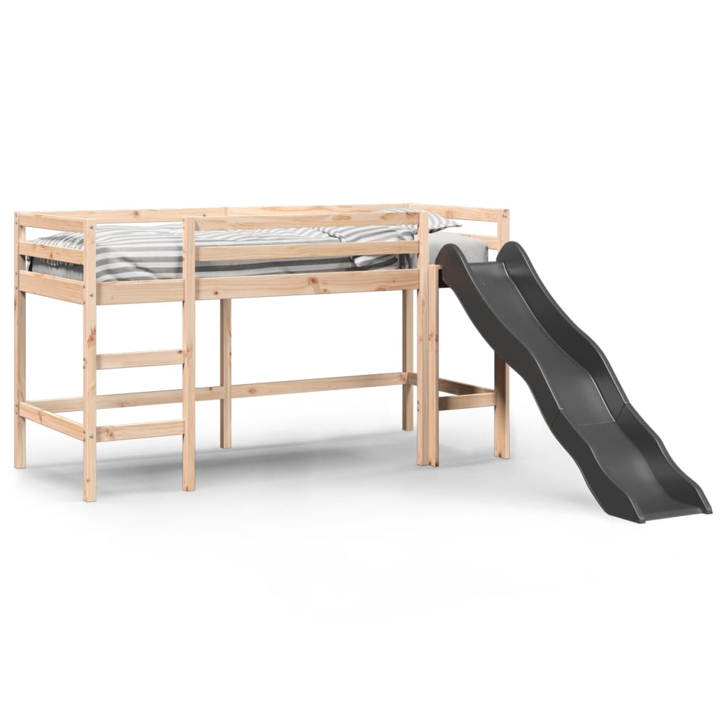 vidaXL Lit mezzanine d'enfants sans matelas 80x200 cm bois pin massif