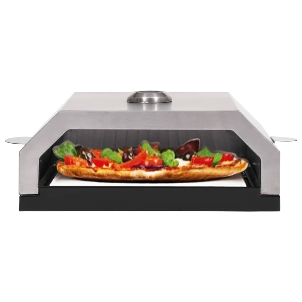 vidaXL Four à pizza avec pierre en céramique pour barbecue au charbon