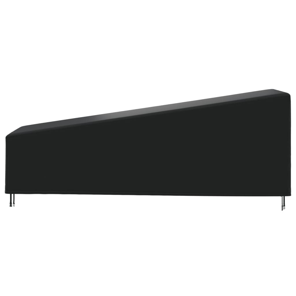 vidaXL Housse de chaise longue noir 210x80x45/75 cm oxford 420D