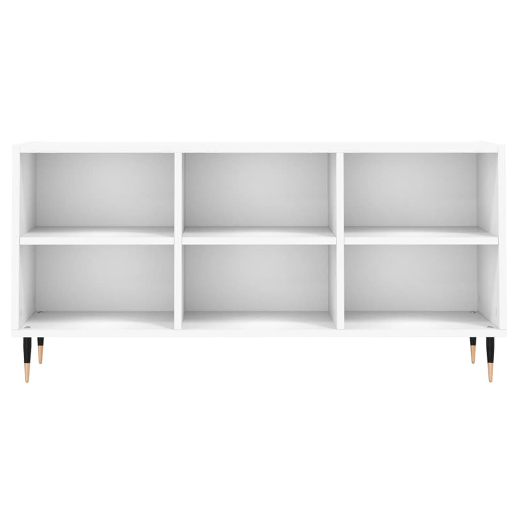 vidaXL Meuble TV blanc 103,5x30x50 cm bois d'ingénierie