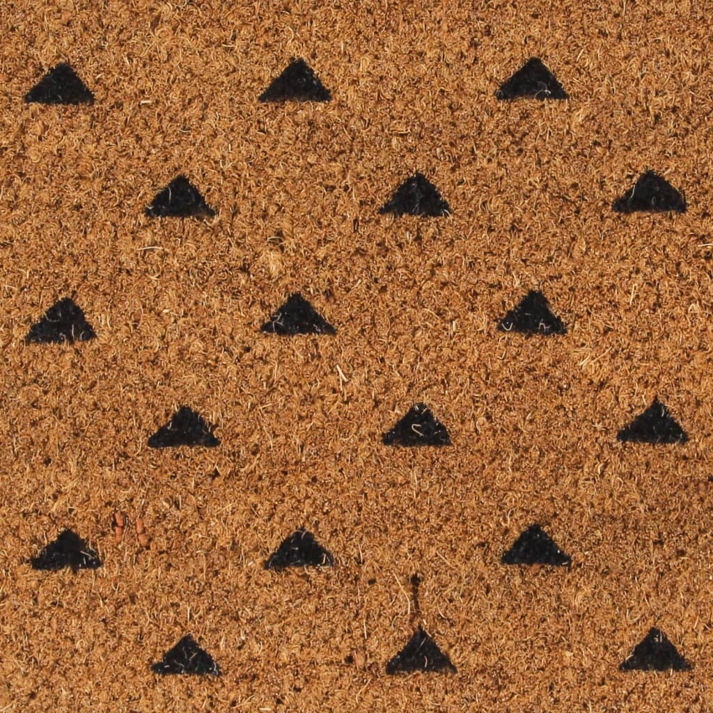 vidaXL Tapis de porte naturel 45x75 cm fibre de coco touffeté