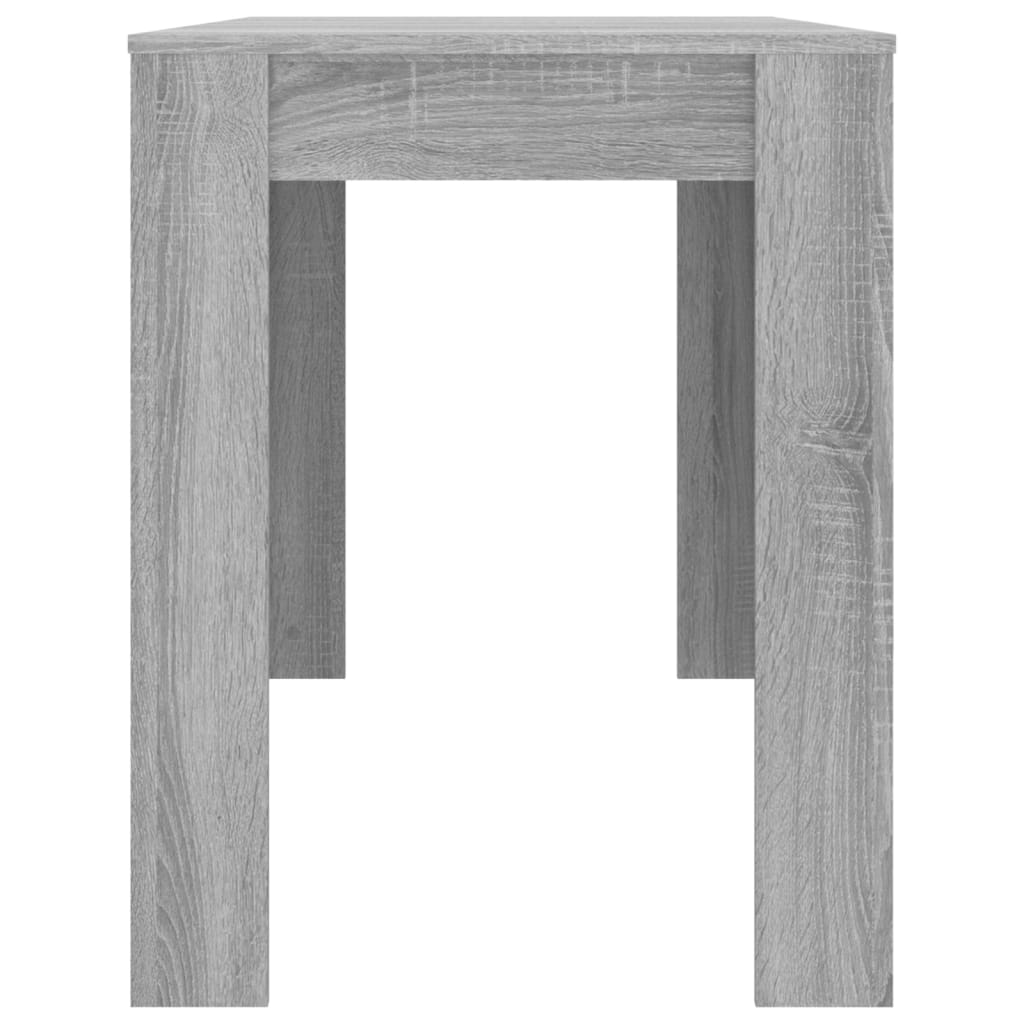 vidaXL Table à dîner sonoma gris 120x60x76 cm bois d'ingénierie