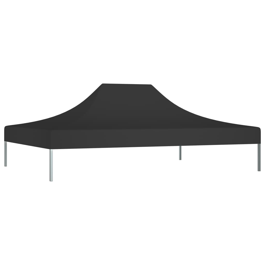 vidaXL Toit de tente de réception 4x3 m Noir 270 g/m²