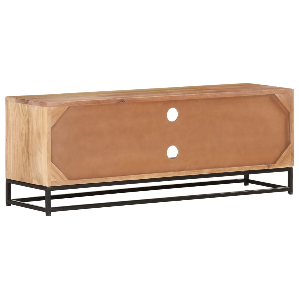 vidaXL Meuble TV 110x30x40 cm Bois d'acacia massif