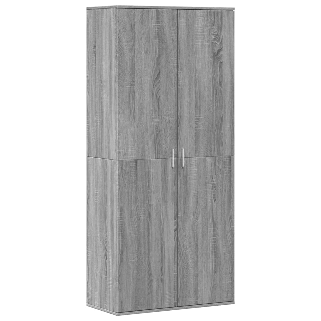 vidaXL Armoire à chaussures sonoma gris 80x39x178 cm bois d'ingénierie